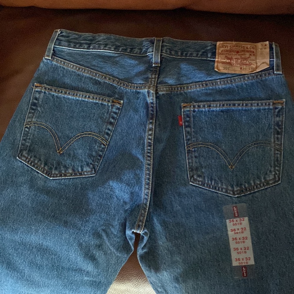 Levi original jeans 501 new 36X32 - Picture 6 of 12